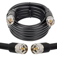 Kabel Koaksial UHF/VHF Low Loss 50 Ohm Male to Male PL259 untuk Radio Amatir (ALSR400/LMR400)