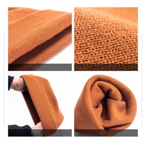 HKL0001 <strong>Blank</strong> Cuff Brimmed Acrylic Long <strong>Beanie</strong> Without logo <strong>Custom</strong> 3d Embroidery Leather Label Pearls Winter <strong>Beanie</strong> Knitted Hat - Product Image 6