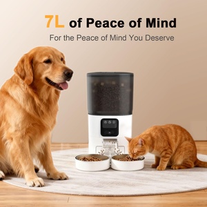 OEM APP Controlled Smart Pet Food & <b>Water</b> Fountain <b>5L</b> Portable Steel & Plastic Feeder for Cat & Dog Redesigned New Design - Product Image 2