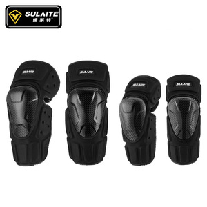 Sulaite - Rodilleras y coderas profesionales de fibra de carbono transpirable para ciclismo, patinaje y rollerblade, unisex - Product Image 5