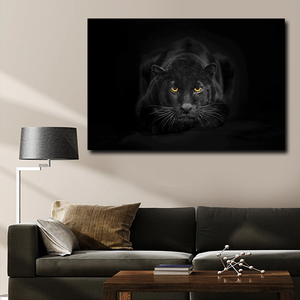 Panthère noire toile mur art décor animal sauvage photo affiche impression <span class=keywords><strong>peinture</strong></span> salon chambre décor art - Product Image 2