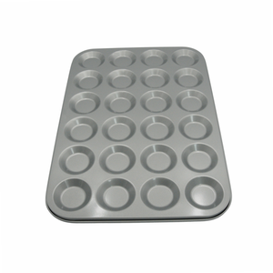 Moule à mini-tartes 24 cavités, revêtement antiadhésif durable pour la cuisson au four. Petits pâtisseries, muffins et gâteaux - Product Image 5
