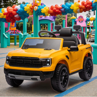 Voitures à pédales Ford F-150 sous licence, jouets pour enfants en plastique avec pneus en caoutchouc, licence 12V, voitures électriques à pédales pour enfants