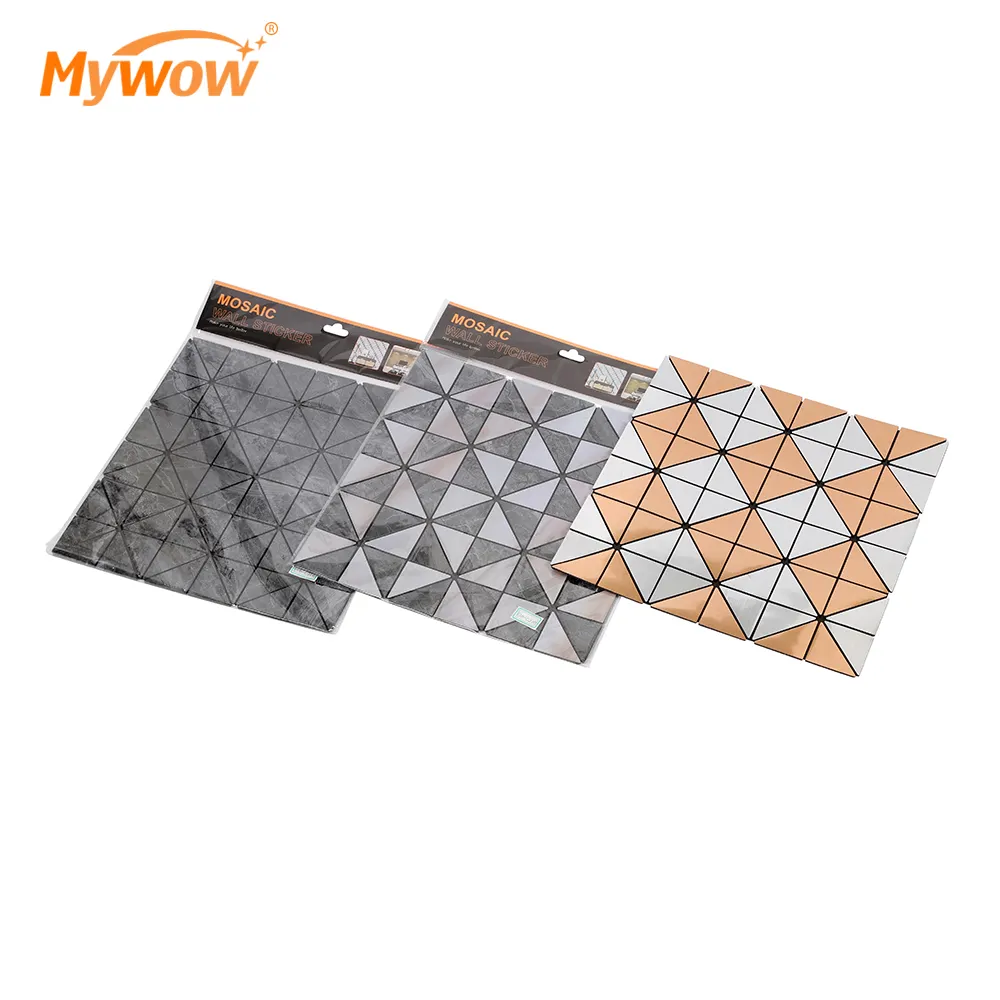Imballaggio del sacchetto personalizzato 30*30CM adesivi a mosaico da parete Peel and Stick wallpaper