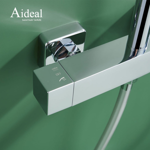 Mitigeur de douche en laiton de style carré de base à bon prix avec grande douche supérieure et douchette de <span class=keywords><strong>massage</strong></span> - Product Image 5