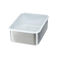 Yolecen étudiant boîte à lunch avec acier inoxydable 304 bac à légumes stockage réfrigérateur boîte de rangement de fruits couvercle en plastique couvercle