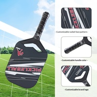 Raquette de pickleball en carbone T700 PP nid d'abeille 14 mm, moulée monobloc pressée à chaud, surface 3K, pour les jeux