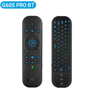 G60S Pro BT Smart Voice Remote Control Google Voice Control With Backlit Gyroscope Air Mouse Built-in Lithium Battery