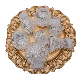 Высококачественный пластиковый кристально чистый Рождественский шар, Рождественский декоративный шар, доступен в различных стилях