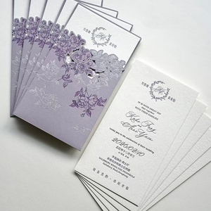 Cartes de luxe personnalisées en typographie, invitations de <span class=keywords><strong>mariage</strong></span> haut de gamme, cartes postales texturées en relief, liste des invités, cartes de <span class=keywords><strong>menu</strong></span> - Product Image 3