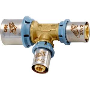 DELT All Reduced Tee Fitting 26X16X26 Aleación de cobre Acero al carbono Superficie pintada galvanizada para aceite químico suave - Product Image 1