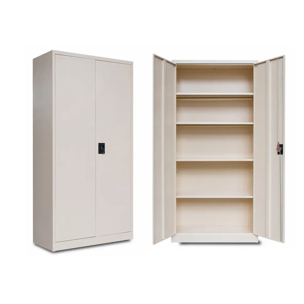 CAS-008 Offre Spéciale armoire de rangement de bureau à 2 portes armoire de classement en métal en acier personnalisée avec serrure