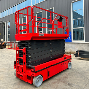 CE gunting angkat ponsel, Platform Semi elektrik 4m 6m 8m 10m 12m 14m dengan Platform yang dapat diperpanjang - Product Image 1