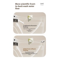Nouvel arrivage : Siège de toilette intelligent avec bidet intégré, en céramique monobloc, double chasse, raccordement au sol (P-Trap/S-Trap)