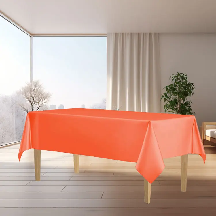 Taplak meja Modern buatan tangan pabrikan Tiongkok gulungan plastik batu tahan air warna-warni sekali pakai untuk taplak meja