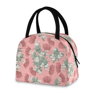 Hawaïen Lehua Blossoms Conception personnalisée Petite école Bento Tote Thermique Alimentaire Portable Boîte À Lunch Isolé Refroidisseur Sac À Lunch - Product Image 2
