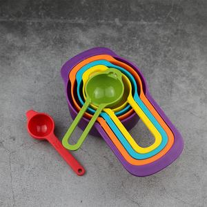 2020 New Arrival Colorful Kitchenware Biodegradable Recycled Plastic Measuring löffel set von 6 - Product Image 3