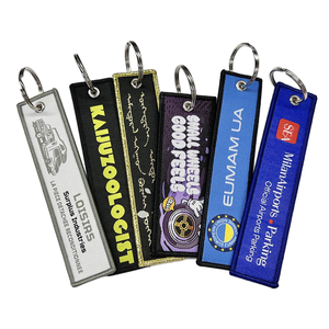 Portachiavi personalizzato Airbus ricamato rimuovere <span class=keywords><strong>prima</strong></span> <span class=keywords><strong>di</strong></span> volare tessuto portachiavi - Product Image 1