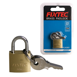 FIXTEC Serrure robuste 20mm/30mm/40mm/50mm/60mm en laiton antique avec 3 clés identiques FLK2001-FLK6001 Laiton antique FLK200 - Product Image 4