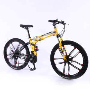 <span class=keywords><strong>Bicicleta</strong></span> <span class=keywords><strong>de</strong></span> <span class=keywords><strong>Montaña</strong></span> Plegable <span class=keywords><strong>de</strong></span> 24/26 Pulgadas con Ruedas Grandes, Cuadro <span class=keywords><strong>de</strong></span> <span class=keywords><strong>Carbono</strong></span>/Acero - Product Image 2