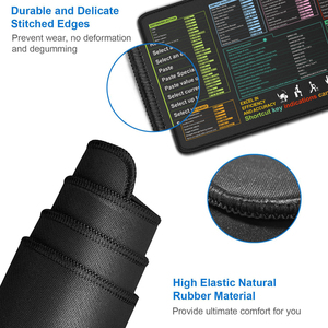 Lớn không thấm nước <span class=keywords><strong>Excel</strong></span> cheat tấm chơi game Mousepad văn phòng bàn phím Pad cao su đáy thả máy tính Mat <span class=keywords><strong>Excel</strong></span> phím tắt - Product Image 5