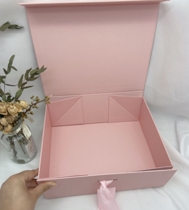 2024 Hot Sale Amzazon Custom Luxury Ribbon Magnetic Birthday <strong>pink</strong> <strong>Gift</strong> <strong>Box</strong> for Women - Product Image 4