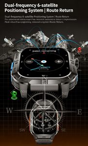 Reloj Inteligente Android GTH3 IP68 Resistente al Agua, Diseño Cuadrado, Navegación GPS, Monitor de Actividad, Correa de Silicona Magnética, Pantalla Grande - Product Image 5
