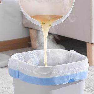 Huamaohengchun60 Count White Drawstring Bags for Home Use Thickened Bags Small Drawstring Bag for Bathroom, <b>Bedroom</b> - Product Image 3