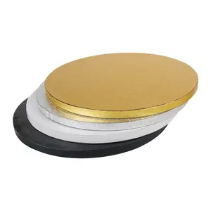 Custom Design Logo 12mm Thick Wedding Cake Boards Buy Good Quality Gold Silver Black White Round Cake Board Drum