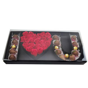 Cartone da regalo per <span class=keywords><strong>cuore</strong></span> di fragole cioccolato dolce rosa ti amo confezione regalo a forma di lettera - Product Image 3
