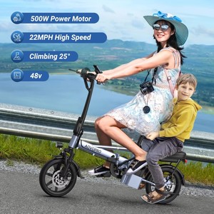 Bicicleta Eléctrica Plegable de 500W con la <span class=keywords><strong>Mejor</strong></span> Relación Calidad-Precio <span class=keywords><strong>para</strong></span> Adultos, Bicicleta Eléctrica <span class=keywords><strong>para</strong></span> Desplazamientos Urbanos con Batería de Litio de 48V, Entrega Local en el Reino Unido - Product Image 3
