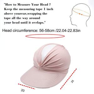 Sombrero de sol con protección UV de verano para mujer con visera de gorra de tenis plegable de ala grande para actividades de playa al aire libre - Product Image 2
