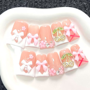 <span class=keywords><strong>Uñas</strong></span> <span class=keywords><strong>Postizas</strong></span> Hechas a Mano con Diseño <span class=keywords><strong>de</strong></span> Pico <span class=keywords><strong>de</strong></span> Pato, Estilo Y2K, con Adornos <span class=keywords><strong>de</strong></span> Mariposas y Flores en 3D, Reutilizables, con <span class=keywords><strong>Kit</strong></span> <span class=keywords><strong>de</strong></span> Herramientas <span class=keywords><strong>para</strong></span> Mujeres y <span class=keywords><strong>Niñas</strong></span> - Product Image 2