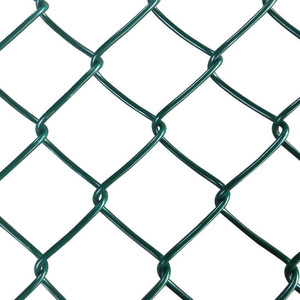 Cerca de Alambre Galvanizado Recubierto de PVC Verde, Cerca de Seguridad de Acero, Forma Cuadrada, Estilo Industrial para Exteriores - Product Image 1