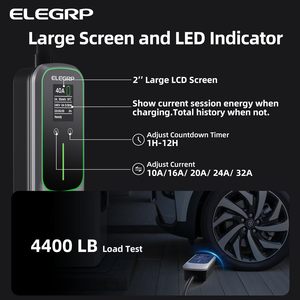Elegrp 32 amp xách tay điện xe sạc, nhà EV Trạm Sạc với 25ft cáp cho tất cả các j1772 xe điện - Product Image 4