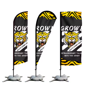 Quảng cáo ngoài trời biểu ngữ đứng tùy chỉnh in logo Polyester cực cờ, biểu ngữ & Hiển thị phụ kiện - Product Image 2