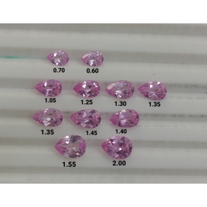 Zafiro Rosa Cultivado en Laboratorio, Forma de Pera, Gema Suelta, Piedra de Calidad Premium para Joyería, Hecho a Mano - Product Image 4