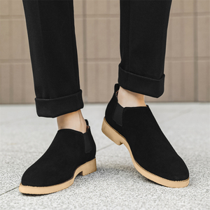 2366 Bottes <span class=keywords><strong>Chelsea</strong></span> courtes en <span class=keywords><strong>nubuck</strong></span> grande taille pour hommes en chaussures anglaises décontractées en cuir - Product Image 5