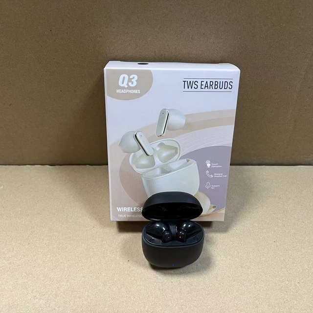 Hotsale Q3 Wireless BT Earphones High Sound Quality Short Handle Earphones Stereoscopic in Ear Long Range Earphones