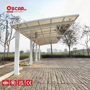 Cochera Metálica Moderna <span class=keywords><strong>de</strong></span> Montaje Individual Personalizada <span class=keywords><strong>de</strong></span> Fábrica, Toldo para Estacionamiento, Cochera <span class=keywords><strong>de</strong></span> Aluminio para Exteriores - Product Image 1