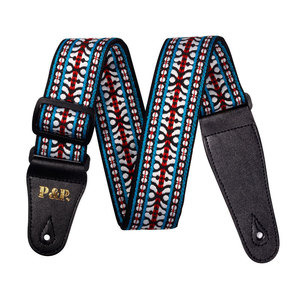 Correa <span class=keywords><strong>de</strong></span> Guitarra Nefelibata con Bordado Jacquard <span class=keywords><strong>de</strong></span> Algodón y Cuero Crazy Horse para Bajo Eléctrico, Acústico y Material Plástico - Product Image 3