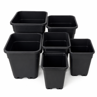 Pot de jardin carré 7L en PP pour serre, pot de fleurs 2 gallons pour la culture – Fournisseur d'usine