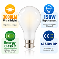 Ampoule LED A70 Haute Luminosité 18W B22 230V 3000LM 2700K Blanc Laiteux CE ErP Remplacement 150W pour Éclairage Hôtelier et Commercial