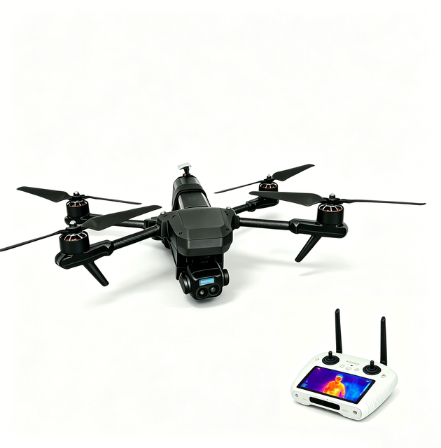 Industrial 10 Inch Thermal Imagery FPV Drone Payload 5KG 1500TVL Night Vision 4K Carbon Fiber racing FPV full set 20KM Distance