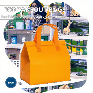 Sacs en tissu non tissé recyclables à emporter avec poignée longue pour le pain et l'utilisation alimentaire - Product Image 2