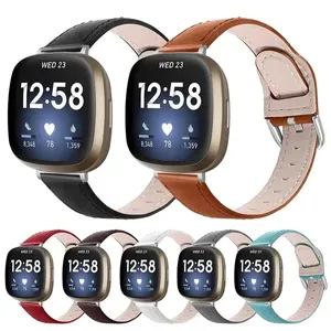 <span class=keywords><strong>Bracelet</strong></span> de remplacement de <span class=keywords><strong>bracelet</strong></span> intelligent en <span class=keywords><strong>cuir</strong></span> de vachette de première couche de haute qualité pour <span class=keywords><strong>bracelet</strong></span> de montre en <span class=keywords><strong>cuir</strong></span> <span class=keywords><strong>Fitbit</strong></span> <span class=keywords><strong>Versa</strong></span> 3/Sense - Product Image 1