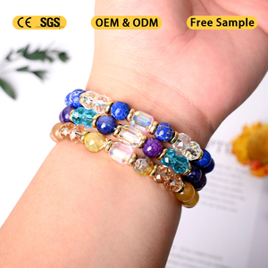 Vente flash CHUSE CI0475 Bijoux tendance Bracelet en cristal mosaïque avec breloque des 12 constellations du zodiaque avec carte de présentation - Product Image 4