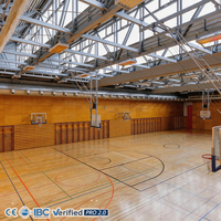 Structure en acier galvanisé à chaud durable, résistante aux vents forts, pour les projets de bâtiments sportifs intérieurs, de fitness communautaire et scolaires