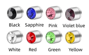 <span class=keywords><strong>Orecchini</strong></span> a clip magnetici HYH alla moda in acciaio inossidabile <span class=keywords><strong>con</strong></span> zirconi geometrici e incastonatura a castone, perfetti per anniversari - Product Image 6