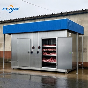 Refroidisseur évaporatif préfabriqué en acier inoxydable Chambre Froide Morgue Congélateur avec portes à fermeture automatique et éclairage LED - Product Image 1